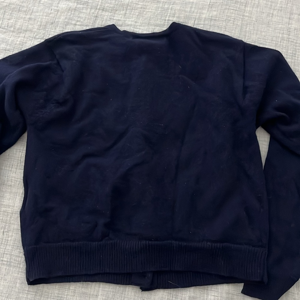 100% Wool Navy Cardigan - Picture 5 of 8